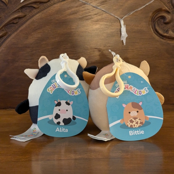 Squishmallows Cow Plush Set - Brown and Black - Picture 2 of 2